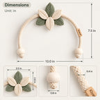 Lavender Crochet Flower Curtain Tieback – Soft Lilac