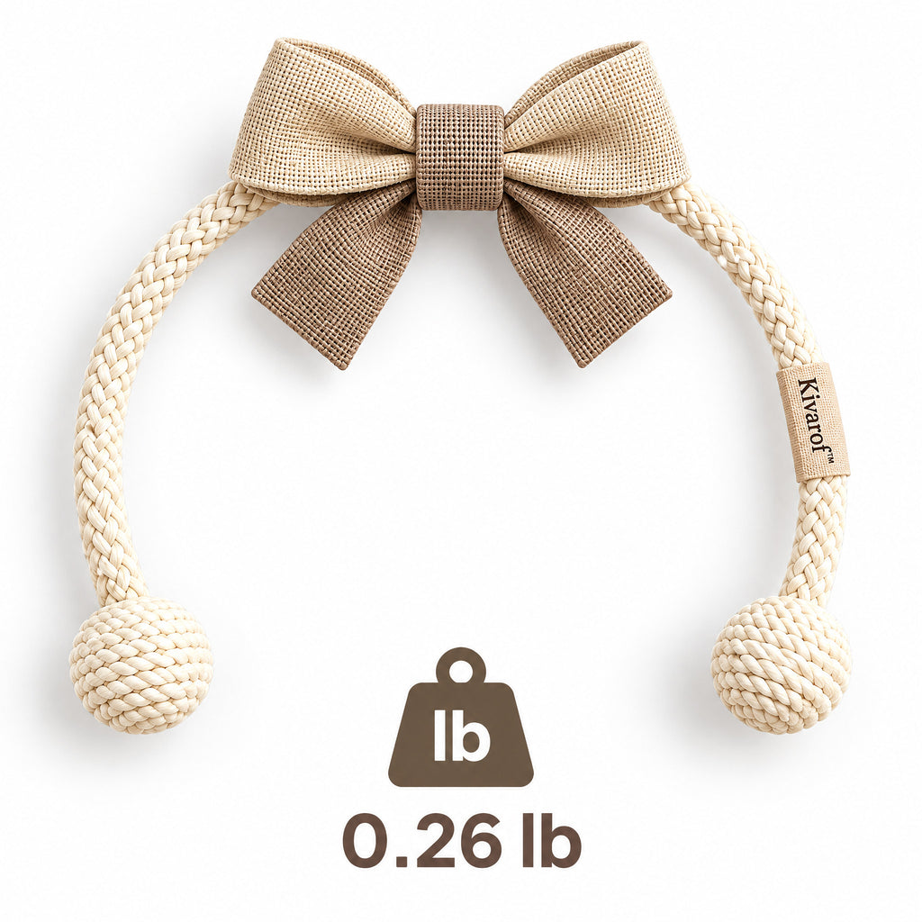 Ivory Flower Curtain Tieback – Classic Pearl Center