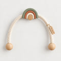 Terracotta Linen Flower Curtain Tieback – Earthy Drapery Accent