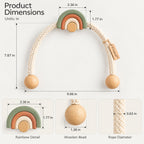 Terracotta Linen Flower Curtain Tieback – Earthy Drapery Accent