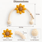 Burgundy Blossom Curtain Tieback – Rich Floral Accent