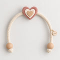 Natural Sand Linen Flower Curtain Tieback – Woven Neutral Style