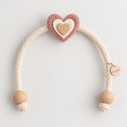 Natural Sand Linen Flower Curtain Tieback – Woven Neutral Style